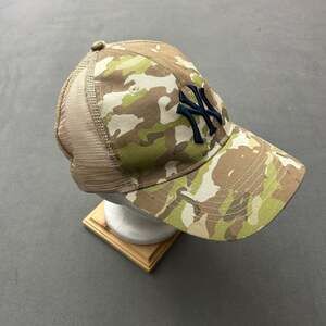New York Yankees Camo Mesh Back Trucker Baseball Cap